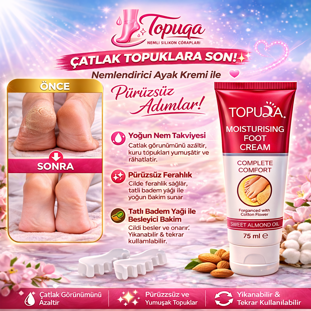 Topuqa Nemli Silikon Çorap | Çatlak Topuklara Kesin Çözüm